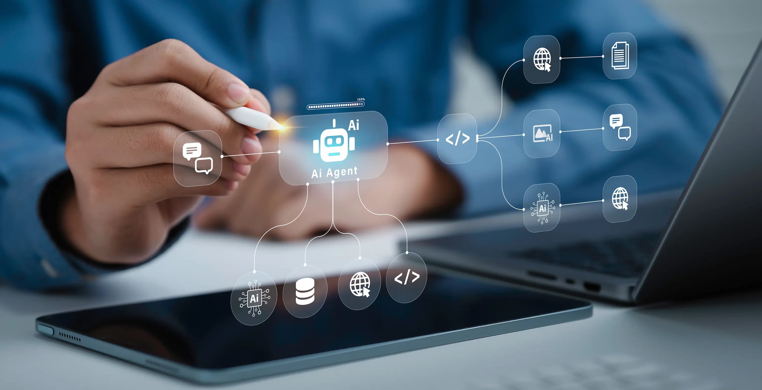 Intelligent workflow orchestration combining automation, AI, and human review